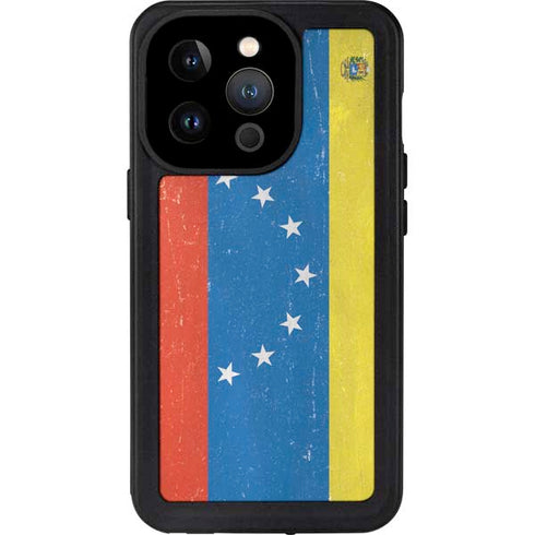 Venezuela Flag Distressed iPhone 15 Pro Waterproof Case