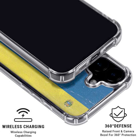 Venezuela Flag Distressed iPhone 16 Clear Case