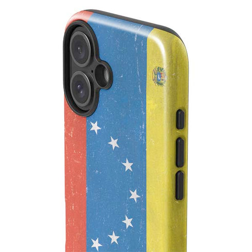 Venezuela Flag Distressed iPhone 16 Impact Case