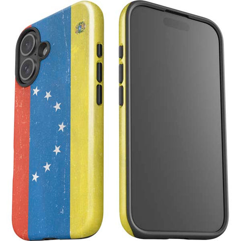 Venezuela Flag Distressed iPhone 16 Plus Impact Case
