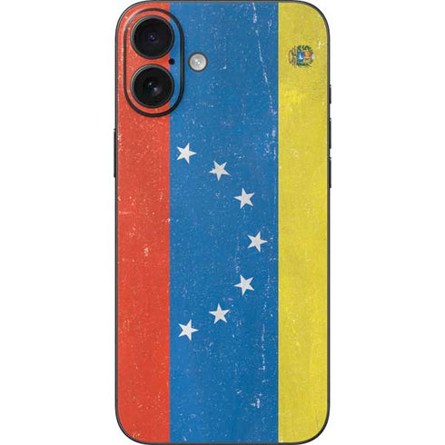 Venezuela Flag Distressed iPhone 16 Plus Skin
