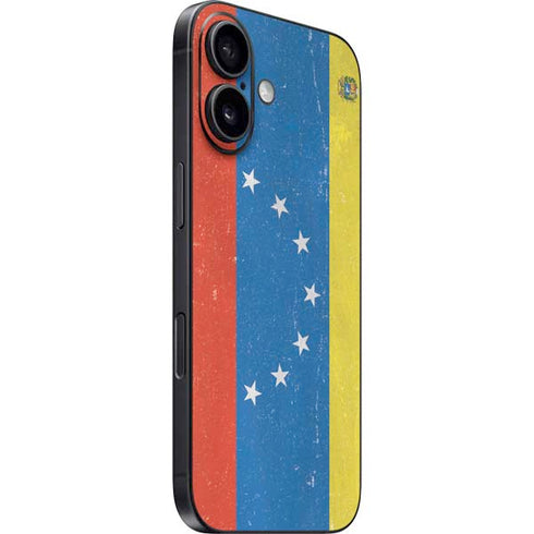 Venezuela Flag Distressed iPhone 16 Plus Skin
