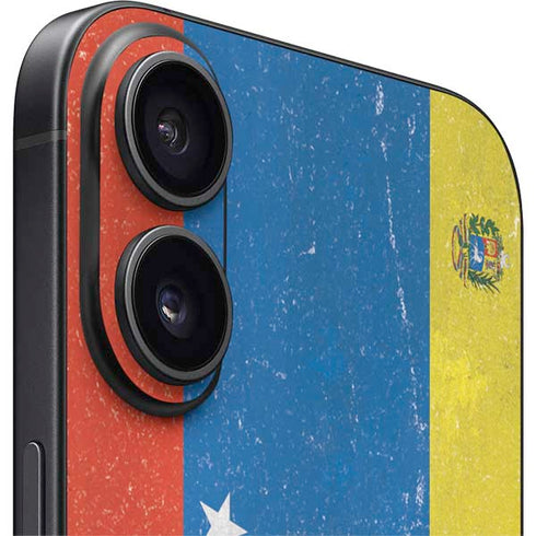 Venezuela Flag Distressed iPhone 16 Plus Skin