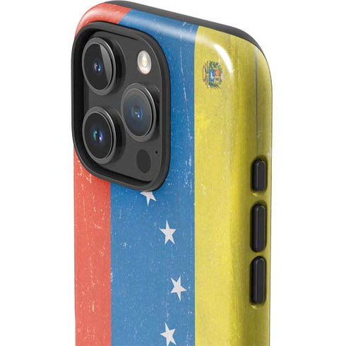 Venezuela Flag Distressed iPhone 16 Pro Max Impact Case