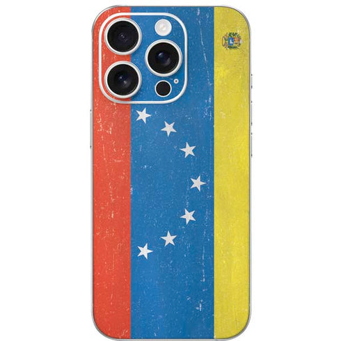 Venezuela Flag Distressed iPhone 16 Pro Skin