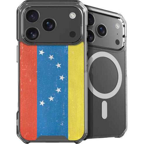 Venezuela Flag Distressed iPhone 18 Pro MagSafe Case