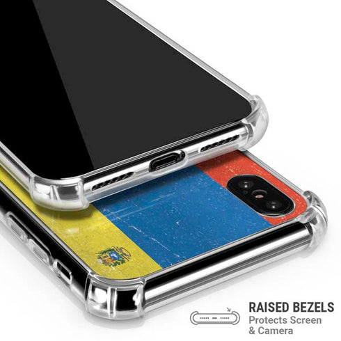 Venezuela Flag Distressed iPhone X/XS Clear Case