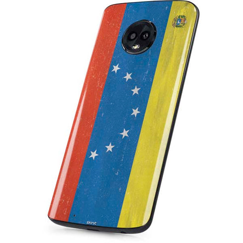 Venezuela Flag Distressed Moto G6 Skin