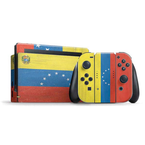 Venezuela Flag Distressed Nintendo Skins