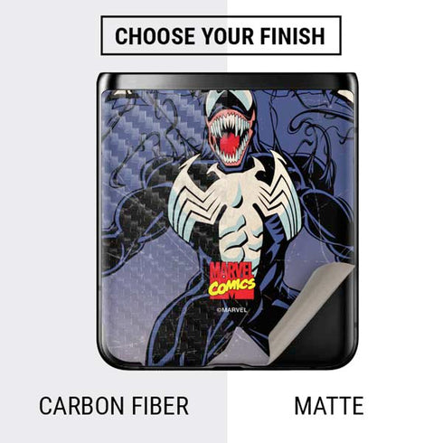 Marvel Classic Comics Venom Galaxy Z Flip Skin