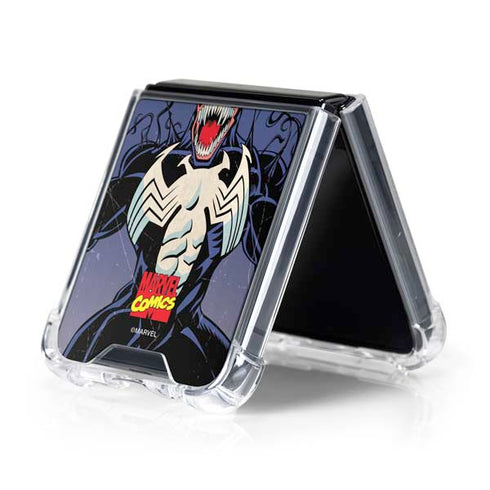 Marvel Classic Comics Venom Galaxy Z Flip5 5G Clear Case