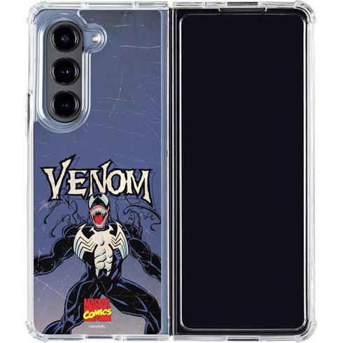 Marvel Classic Comics Venom Galaxy Z Fold5 5G Clear Case