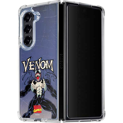 Marvel Classic Comics Venom Galaxy Z Fold5 5G Clear Case
