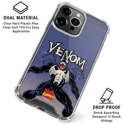 Marvel Classic Comics Venom iPhone 15 Pro Clear Case