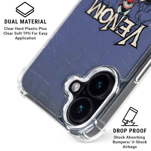 Marvel Classic Comics Venom iPhone 17 Clear Case