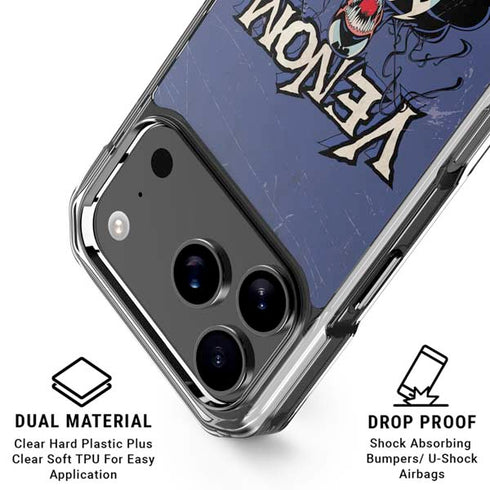 Marvel Classic Comics Venom iPhone 17 Pro Clear Case