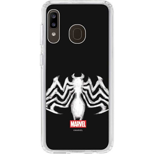 Marvel Venom Venom Logo Galaxy A20 Clear Case