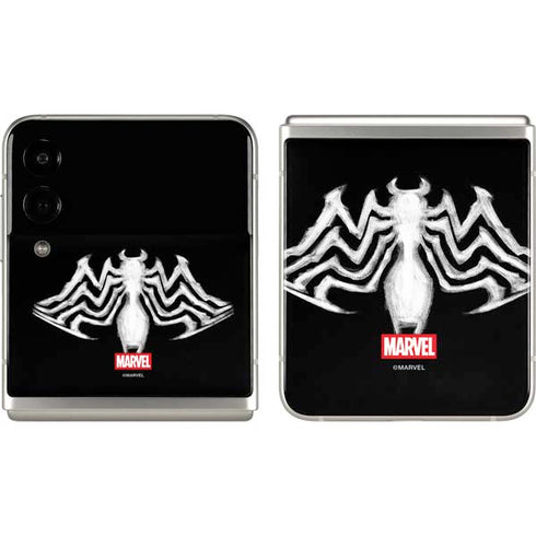 Marvel Venom Venom Logo Galaxy Z Flip3 5G Skin