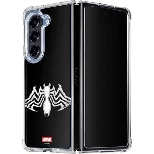 Marvel Venom Venom Logo Galaxy Z Fold5 5G Clear Case