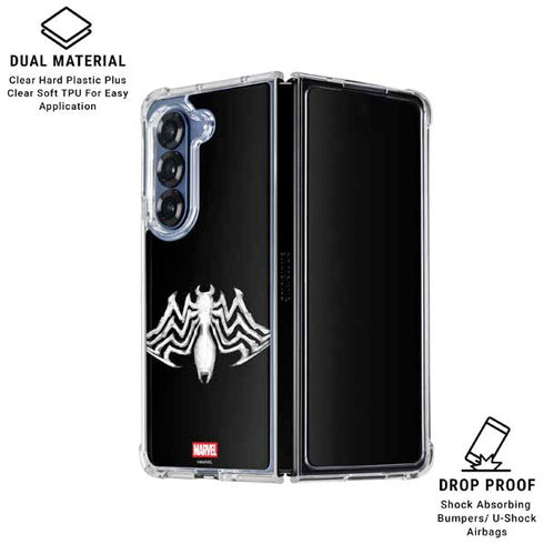Marvel Venom Venom Logo Galaxy Z Fold6 Clear Case