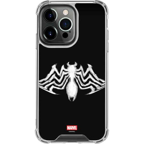 Marvel Venom Venom Logo iPhone 14 Pro Clear Case