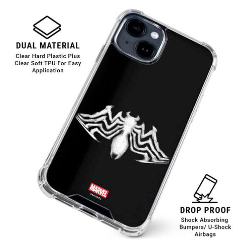 Marvel Venom Venom Logo iPhone 15 Plus Clear Case