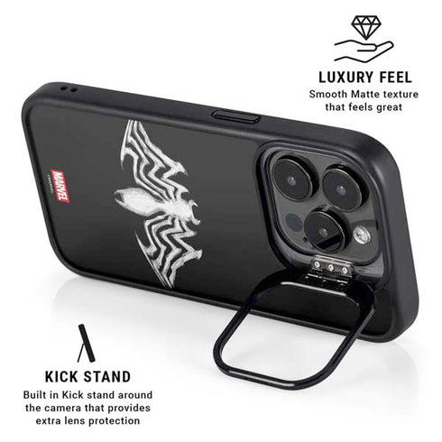 Marvel Venom Venom Logo iPhone 15 Pro Kickstand Case