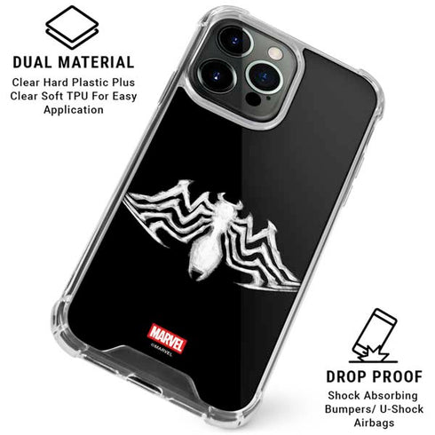 Marvel Venom Venom Logo iPhone 15 Pro Max Clear Case