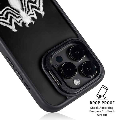 Marvel Venom Venom Logo iPhone 15 Pro Max Kickstand Case