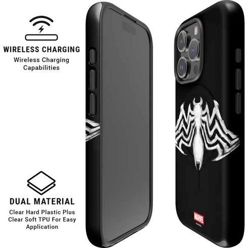 Marvel Venom Venom Logo iPhone 16 Pro Max Magsafe Impact Case
