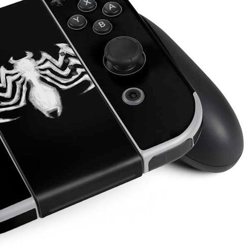 Marvel Venom Venom Logo Nintendo Switch OLED (2021) Skin