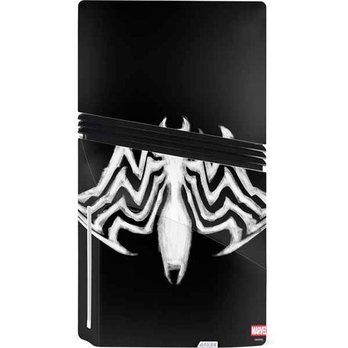 Marvel Venom Venom Logo PS5 Pro Disk Bundle Skin