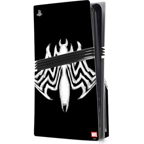 Marvel Venom Venom Logo PS5 Pro Disk Console Skin