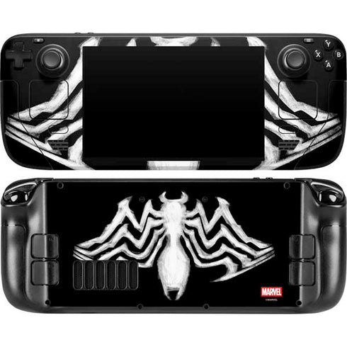 Marvel Venom Venom Logo Steam Deck Handheld Gaming Computer OLED Skin