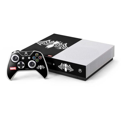 Marvel Venom Venom Logo Xbox One S Console and Controller Bundle Skin