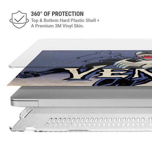 Marvel Classic Comics Venom MacBook Pro 14in (2021-24) Case plus Skin