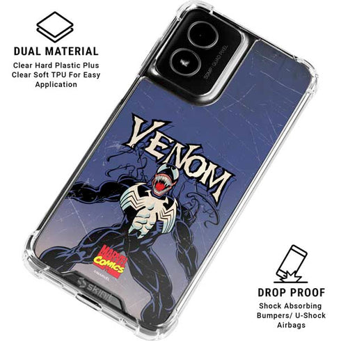 Marvel Classic Comics Venom Moto G Power 5G (2024) Clear Case