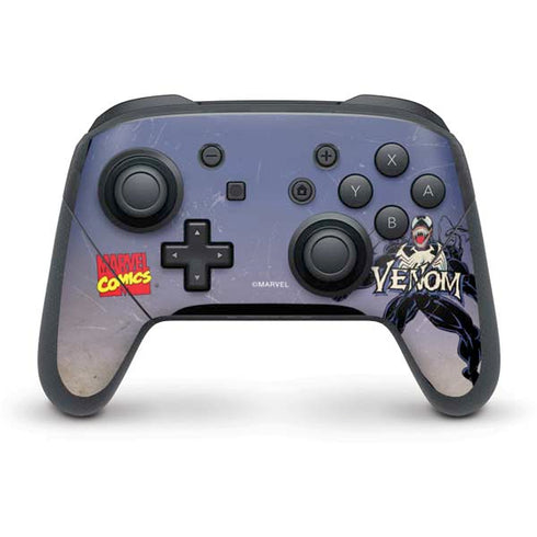 Marvel Classic Comics Venom Nintendo Switch Pro Controller Skin