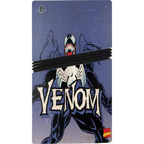 Marvel Classic Comics Venom PS5 Pro Disk Console Skin