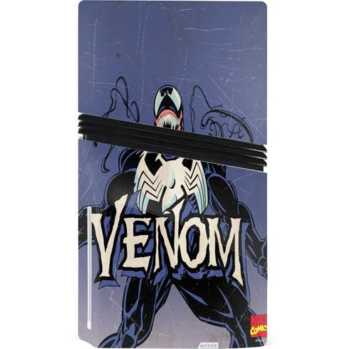 Marvel Classic Comics Venom PS5 Pro Disk Console Skin