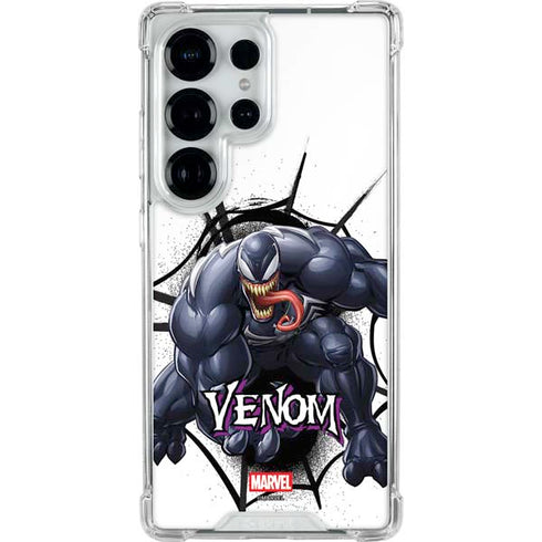Marvel Venom Reaching Forward Galaxy S26 Ultra Clear Case