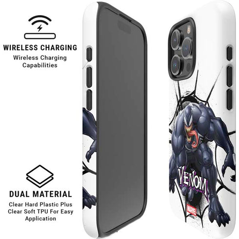 Marvel Venom Reaching Forward iPhone 16 Pro Magsafe Impact Case