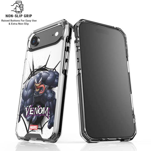 Marvel Venom Reaching Forward iPhone 17 Air Clear Case