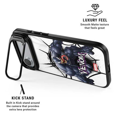 Marvel Venom Reaching Forward iPhone 17 Air Kickstand Case