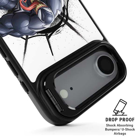 Marvel Venom Reaching Forward iPhone 17 Air Kickstand Case