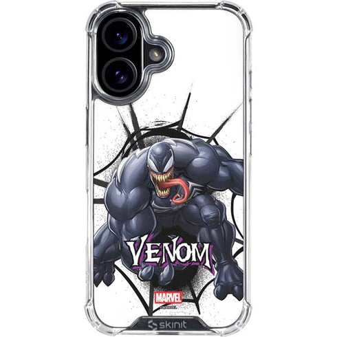 Marvel Venom Reaching Forward iPhone 17 Clear Case