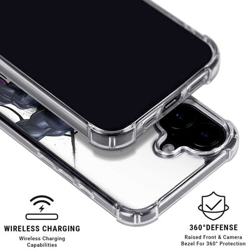 Marvel Venom Reaching Forward iPhone 17 Clear Case