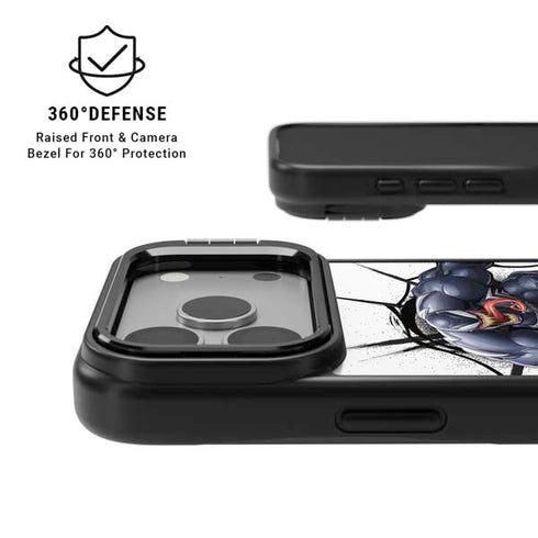 Marvel Venom Reaching Forward iPhone 17 Pro Kickstand Case