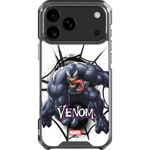 Marvel Venom Reaching Forward iPhone 17 Pro Max Clear Case