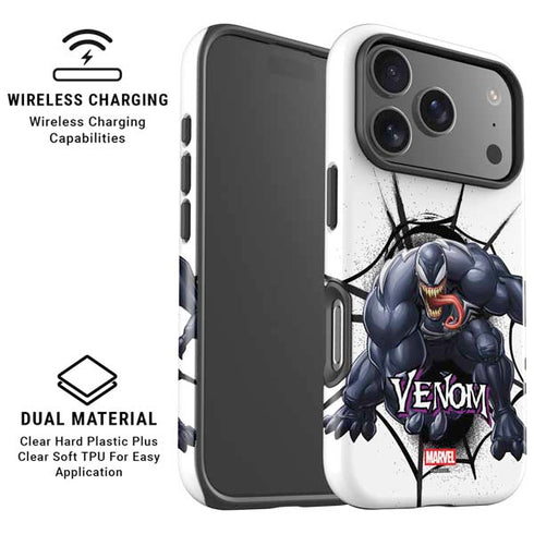 Marvel Venom Reaching Forward iPhone 17 Pro Max Magsafe Impact Case
